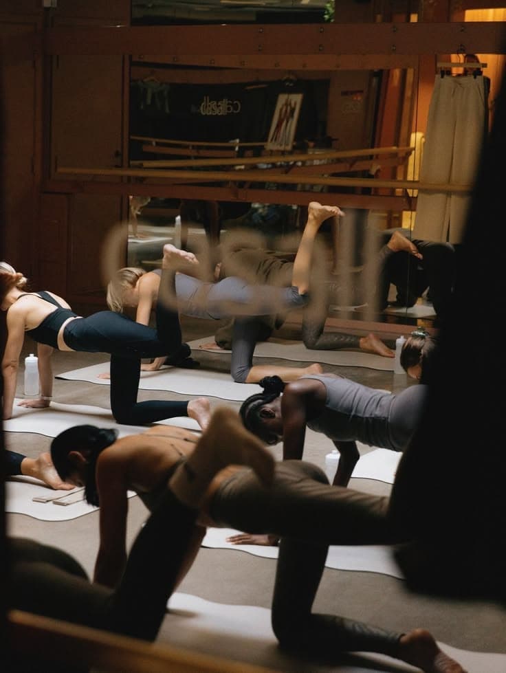A group mat and mobility class