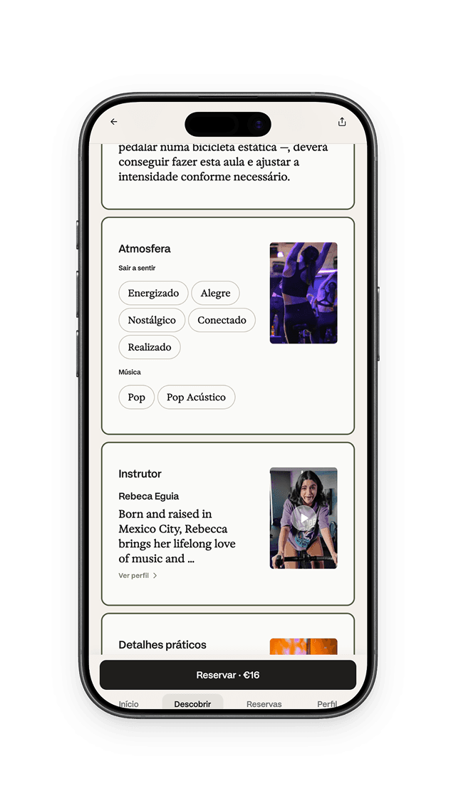 Discover map in the app